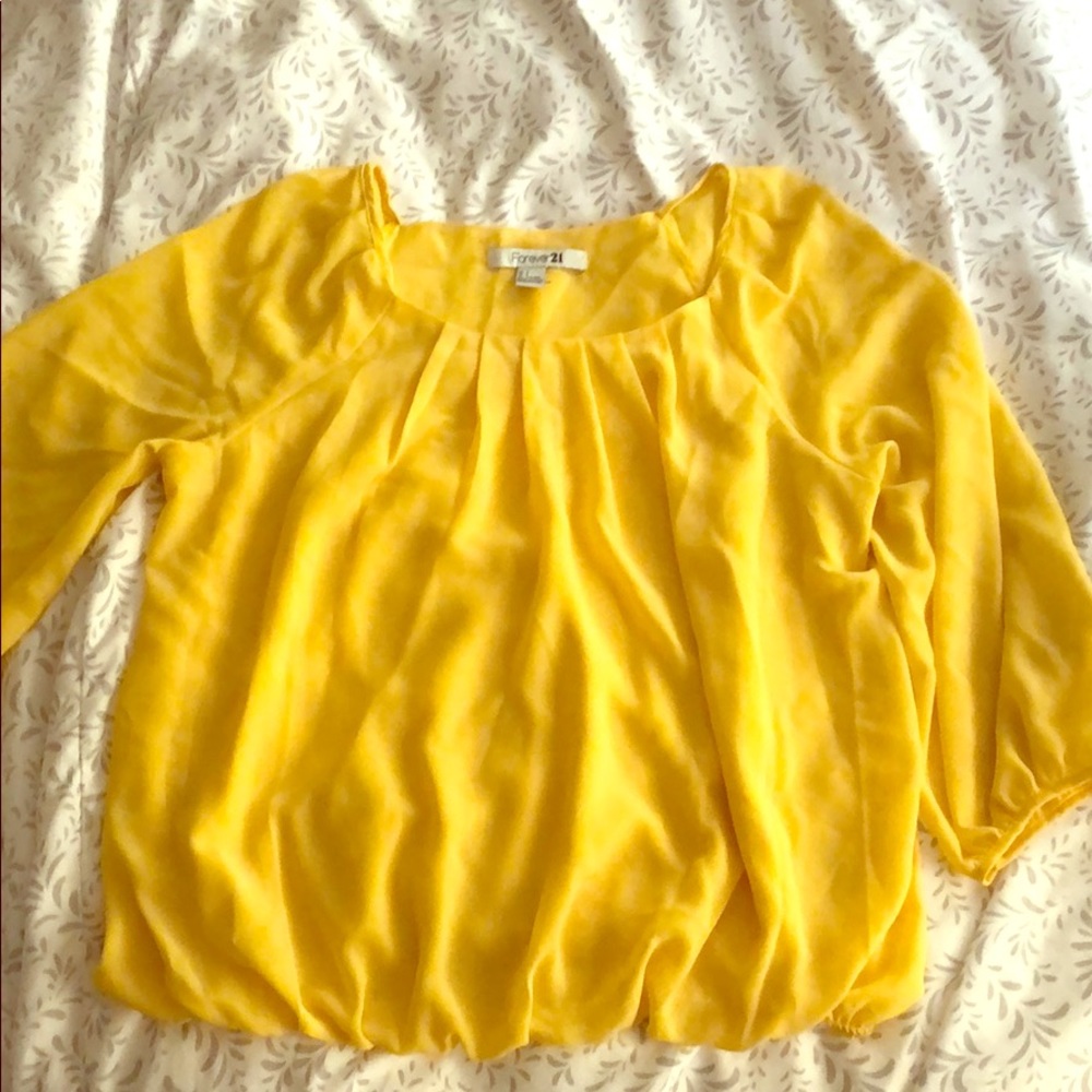 Yellow blouse